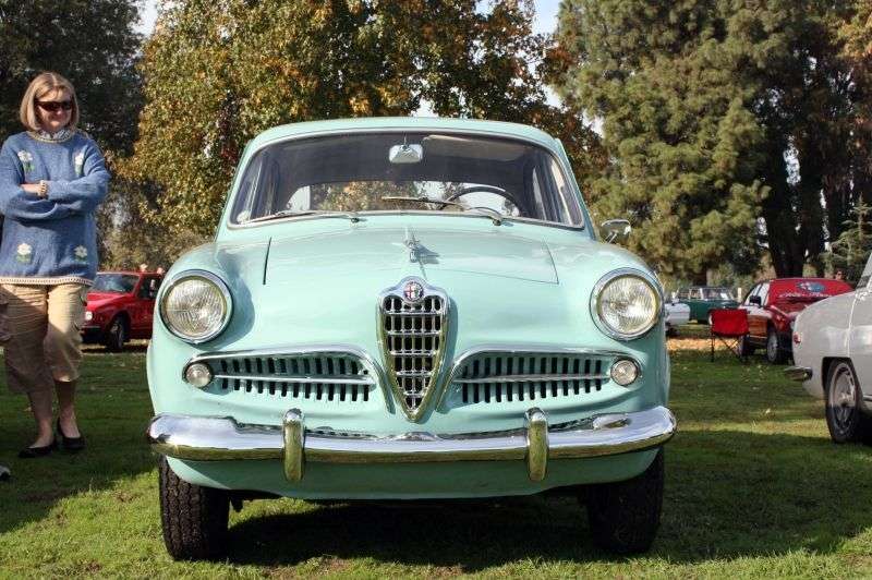 Alfa Romeo Giulietta 750/101 Berlina sedan 1.3 MT (1957 1958)