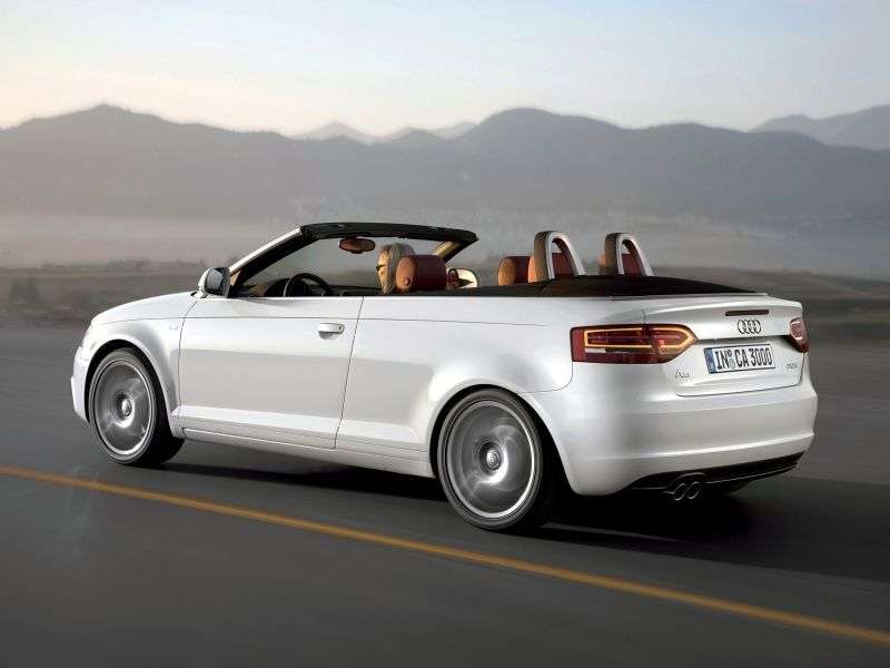 Audi A3 8P / 8PA [2nd restyling] 1.8 TFSI MT Attraction Cabriolet (2008–2013)