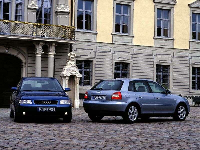 Audi A3 8L [restyling] 5 dv hatchback 1.8T MT Quattro (2001–2002)