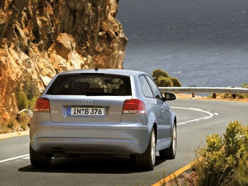 Audi A3 8P / 8PA [zmiana stylizacji] hatchback 3 drzwiowy. 2.0 TDI Dpf MT Quattro (2007 2008)