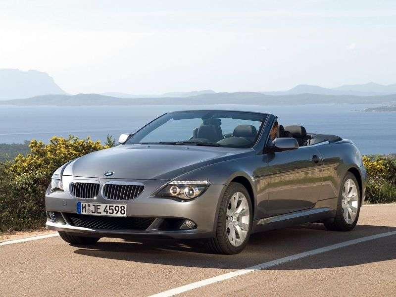 BMW 6 Series E63 / E64 [Restyling] 650i MT Convertible (2007–2010)