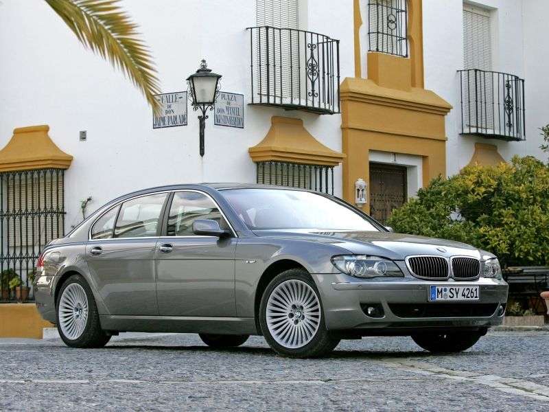 BMW 7 Series E65 / E66 [Restyling] 760i AT Sedan (2005–2008)