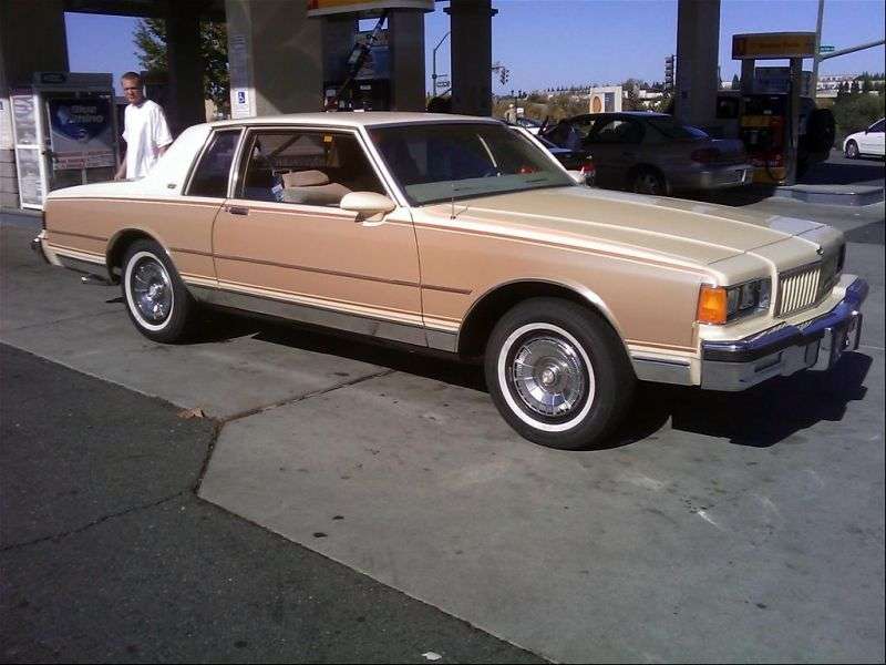 Chevrolet Caprice 3rd generation [2nd restyling] coupe 4.3 3АТ (1986–1987)
