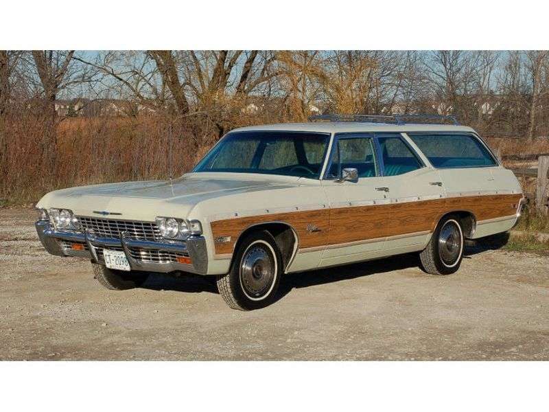 Chevrolet Caprice 1st generation [3rd restyling] Kingswood Estate Wagon 7.0 4MT High Performance 3 seat (1968–1968)