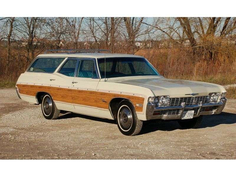 Chevrolet Caprice 1st generation [3rd restyling] Kingswood Estate wagon 6.5 3MT Heavy Duty 3 seat (1968–1968)