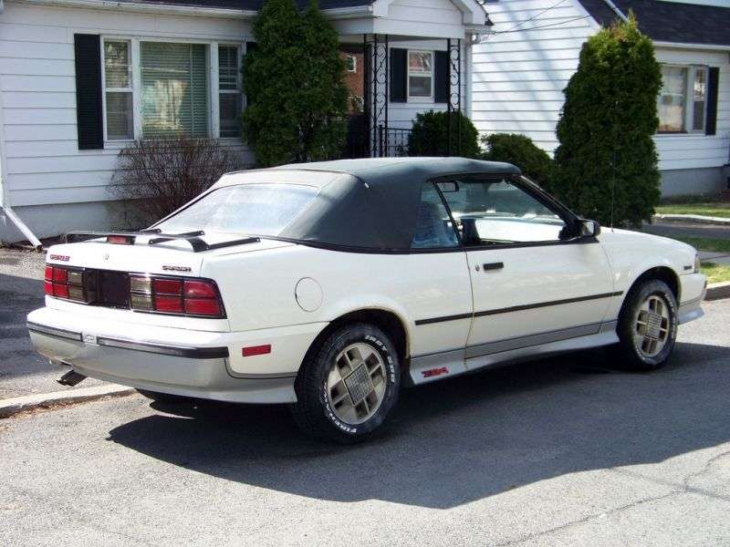 Chevrolet Cavalier 2nd generation convertible 2.8 AT (1987–1988)