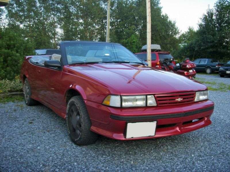 Chevrolet Cavalier 2nd generation convertible 2.8 AT (1988–1989)