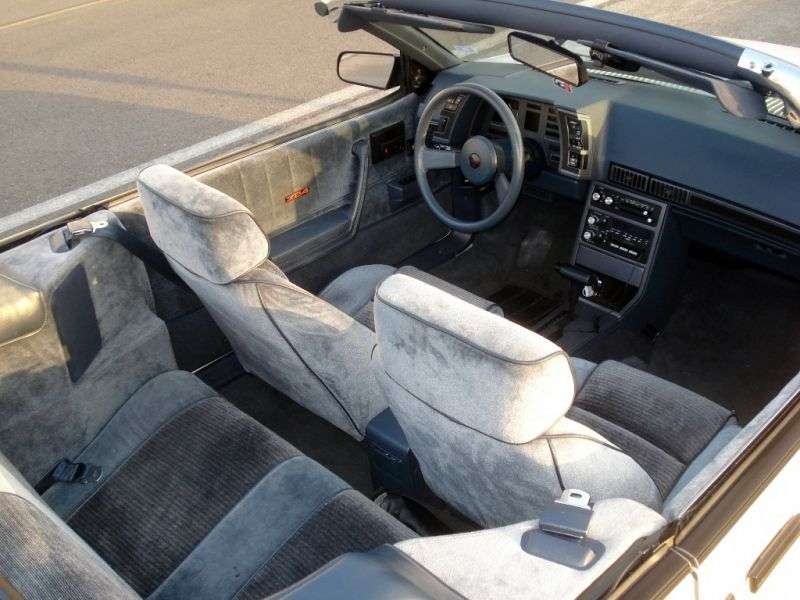 Chevrolet Cavalier 2nd generation convertible 2.8 MT (1987–1988)