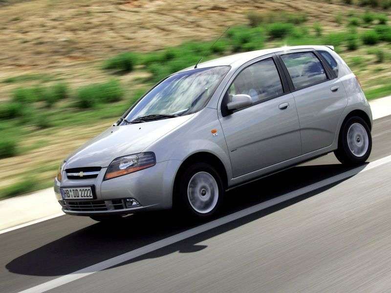 Chevrolet Aveo T200 hatchback 5 drzwiowy 1.5i MT (2003 2008)