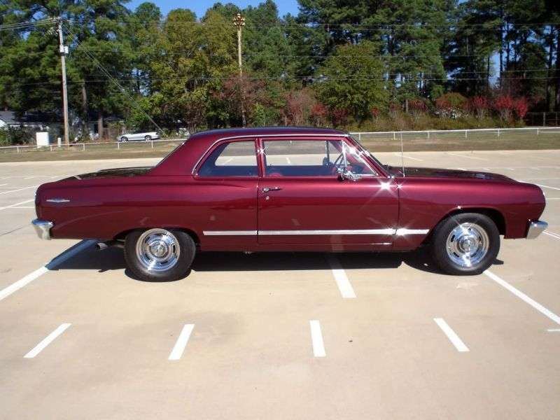 Chevrolet Chevelle 1 szej generacji [zmiana stylizacji] sedan 2 drzwiowy. 3.2 Synchromesh Overdrive (1965 1965)