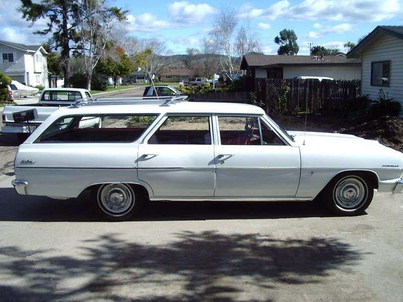 Chevrolet Chevelle Pierwsza generacja Kombi kombi 5 drzwiowy 3.2 Synchromesh Overdrive 3 miejscowy (1964 1964)