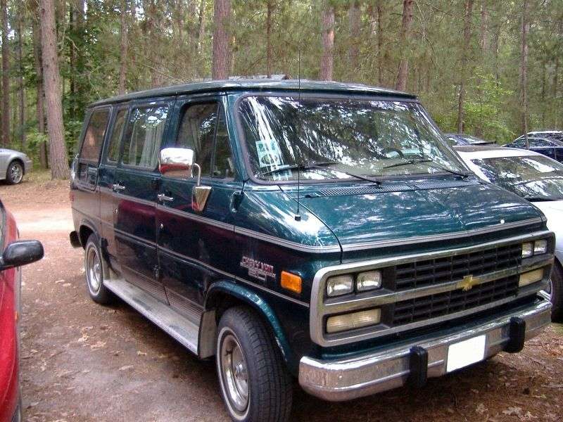 Chevrolet Chevy Van 3. generacja [czwarta zmiana stylizacji] van 4.3 AT Overdrive G20 (1992 1995)