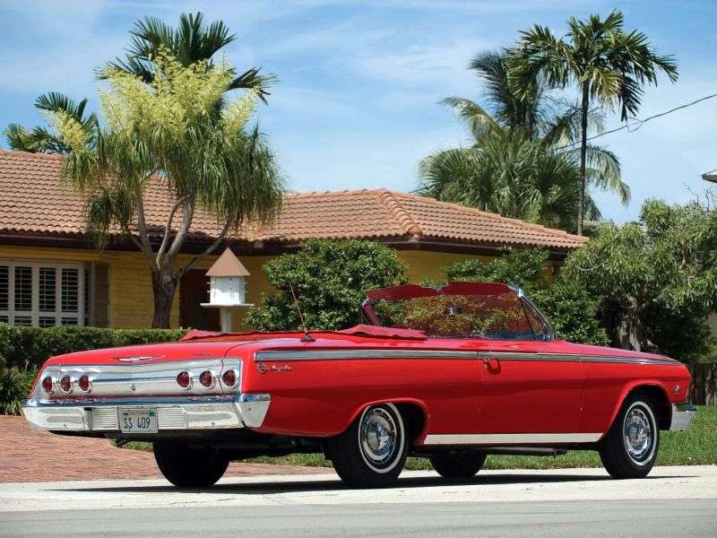 Chevrolet Impala 3rd generation [restyling] 4.6 MT Overdrive convertible (1962–1962)