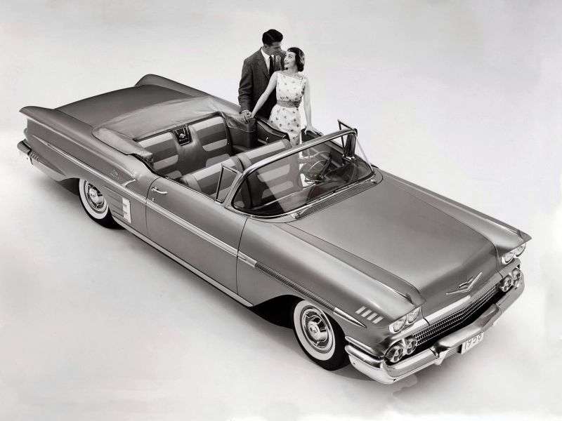 Chevrolet Impala 2 drzwiowy kabriolet pierwszej generacji 4,6 Turboglide (1958 1958)