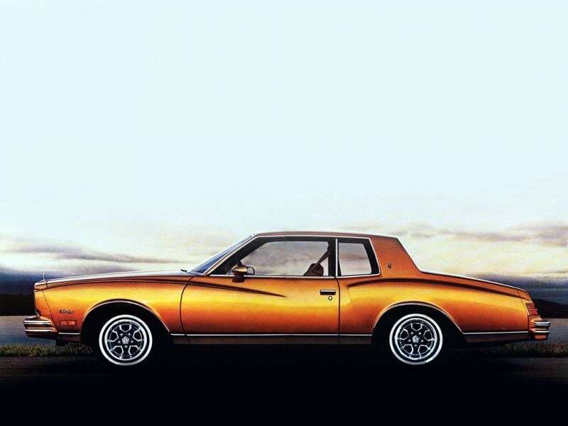 Chevrolet Monte Carlo 3rd generation [2nd restyling] coupe 3.8 AT (1980–1980)