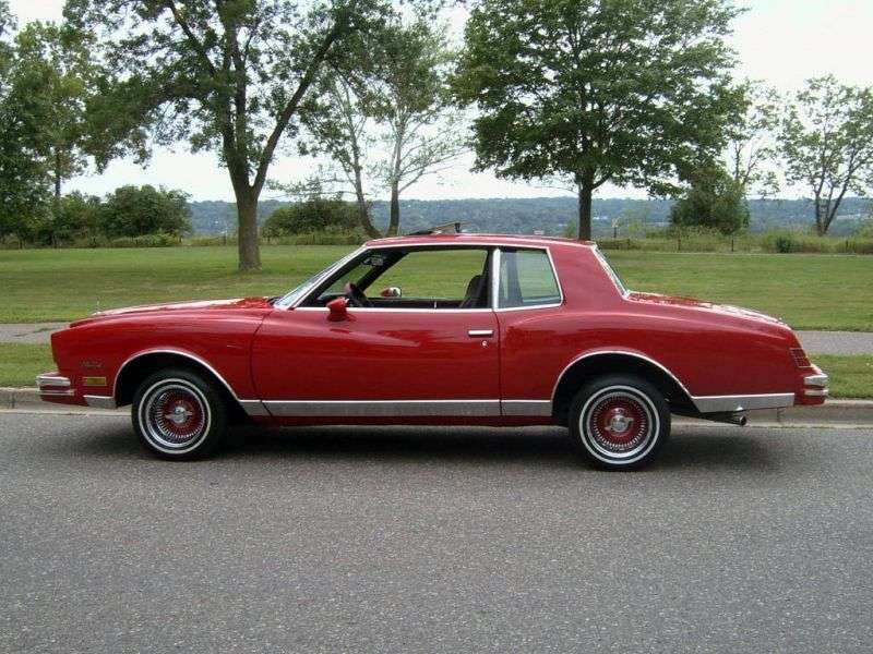 Chevrolet Monte Carlo 3rd generation [2nd restyling] coupe 3.8 T AT (1980–1980)