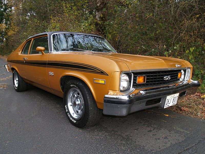 Chevrolet Nova 3rd generation [3rd restyling] coupe 5.7 MT (1973–1974)