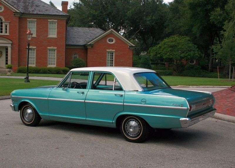Chevrolet Nova 1st generation [3rd restyling] sedan 5.4 4Synchromesh (1965–1965)