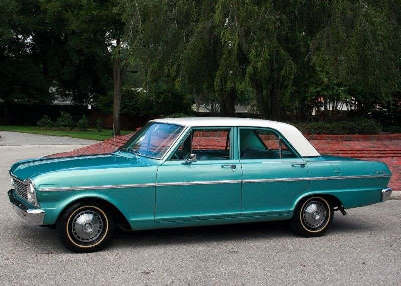 Chevrolet Nova 1st generation [3rd restyling] sedan 5.4 4Synchromesh (1965–1965)