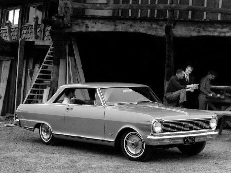 Chevrolet Nova 1st generation [3rd restyling] coupe 4.6 4Synchromesh (1965–1965)