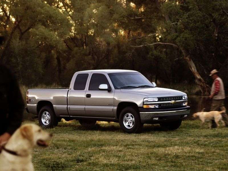 Chevrolet Silverado GMT800Extended Cab pick up 4 bit. 4.8 4AT 4WD 1500 Sportside (1999–2001)