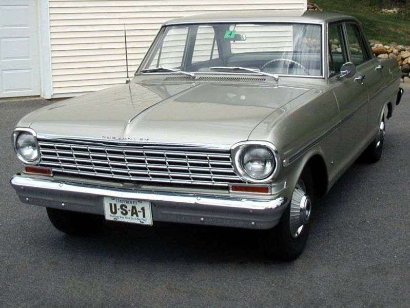 Chevrolet Nova 1st generation [restyling] 3.2 Synchromesh sedan (1963–1963)