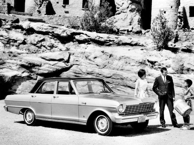Chevrolet Nova 1. generacja [druga zmiana stylizacji] 4.6 Powerglide sedan (1964 1964)