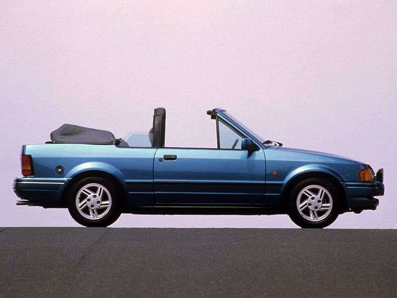 Ford Escort 4th generation MT 1.6 convertible (1986–1990)