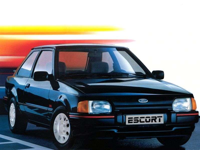 3 drzwiowy Ford Escort hatchback czwartej generacji 1,6 MT alc. (1989–1995)