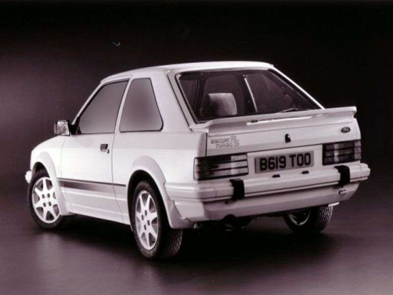 Ford Escort 3 generation RS hatchback 3 dv. 1.6 RS Turbo MT (1984–1986)
