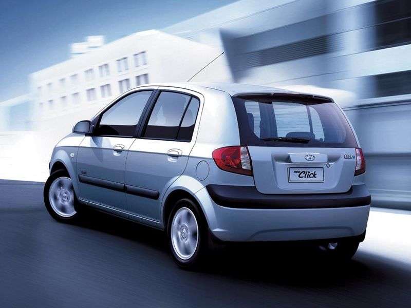 Hyundai Click [zmiana stylizacji] 5 drzwiowego hatchbacka pierwszej generacji. 1,4 AT (2005 2009)