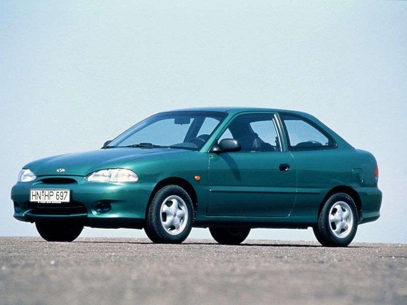 Hyundai Excel X3 [zmiana stylizacji] hatchback 3 drzwiowy. 1,3 mln ton (1997 1999)