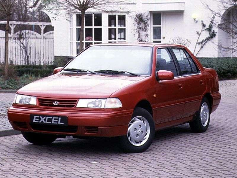 Hyundai Excel X2 [restyled] sedan 1.5 AT (1992–1994)