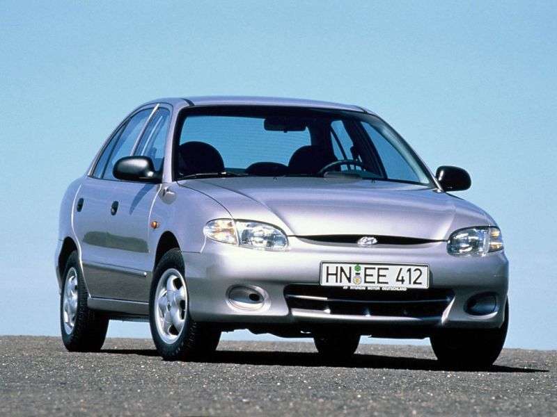 Hyundai Excel X3 [zmiana stylizacji] sedan 1.5 MT (1997 1999)