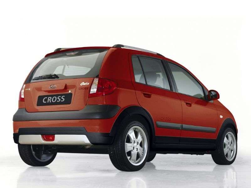 Hyundai Getz 1. generacji [zmiana stylizacji] Cross hatchback 5 drzwiowy. 1,4 MT (2005 2008)