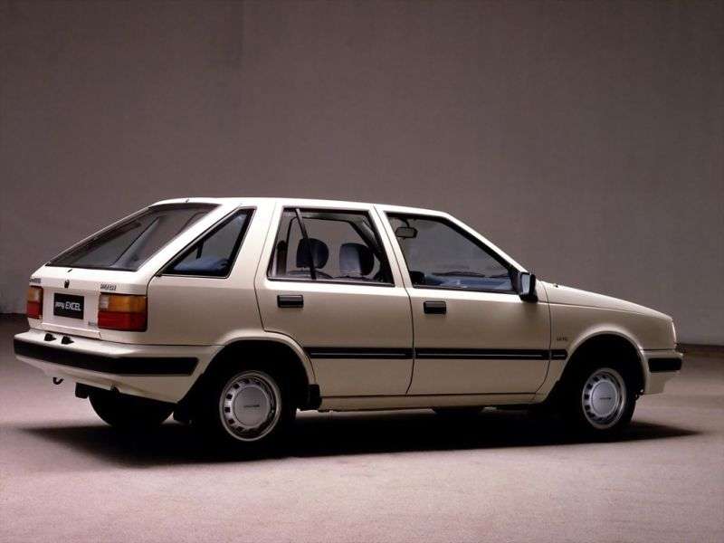 Hyundai Excel X1 hatchback 5 drzwiowy 1,5 mln ton (1985 1989)