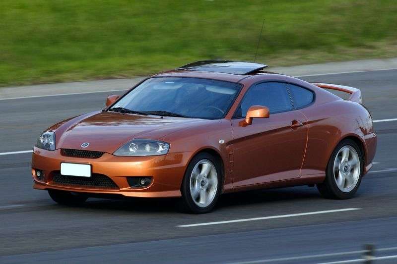 Hyundai Tuscani GK F / L [zmiana stylizacji] coupe 2.0 AT (2005 2007)