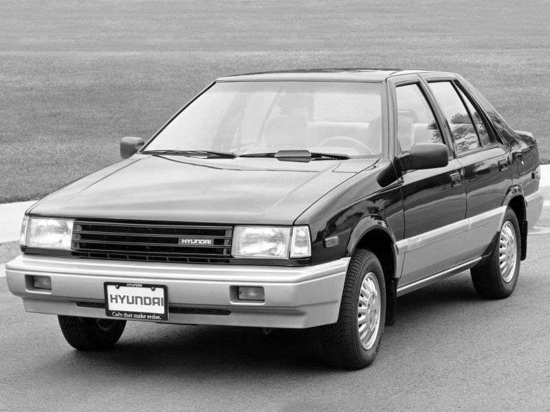 Hyundai Presto X1 sedan 1.3 MT (1985–1989)