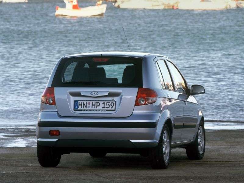 Hyundai Click 5 drzwiowy hatchback pierwszej generacji 1,3 MT (2002 2005)