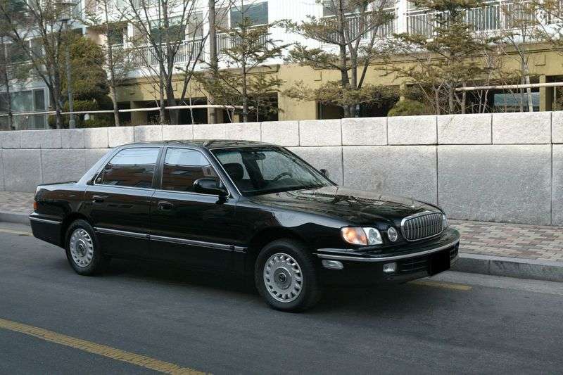 Hyundai Dynasty 1st generation [restyled] 2.5 AT sedan (1996–2002)