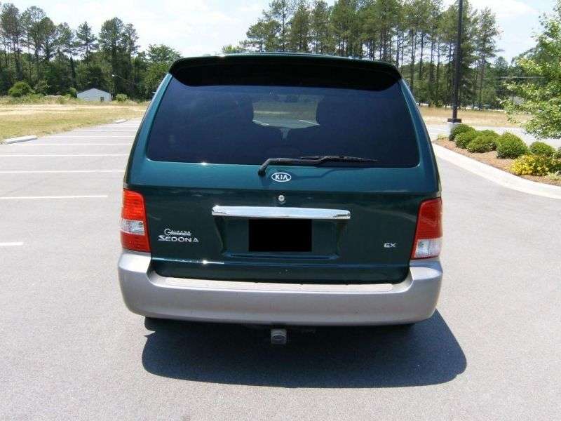 Kia Sedona 1st generation [restyled] minivan 3.5 AT (2001–2005)