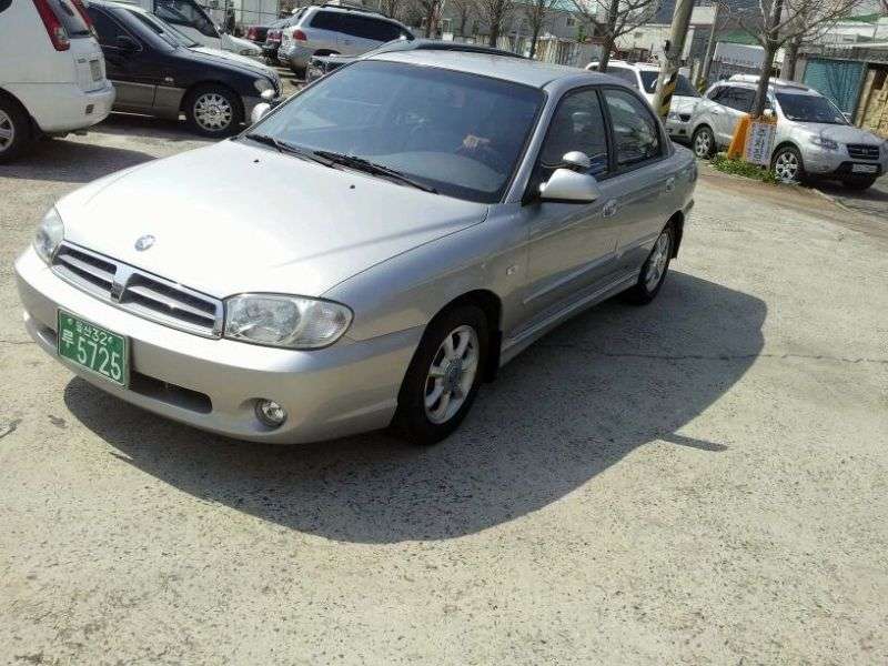 Kia Spectra 1. generacja [zmiana stylizacji] KDM sedan 1.8 AT (2001 2003)