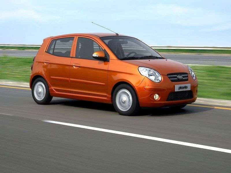 Kia Picanto 1st generation [restyled] hatchback 1.1 AT (2007–2008)