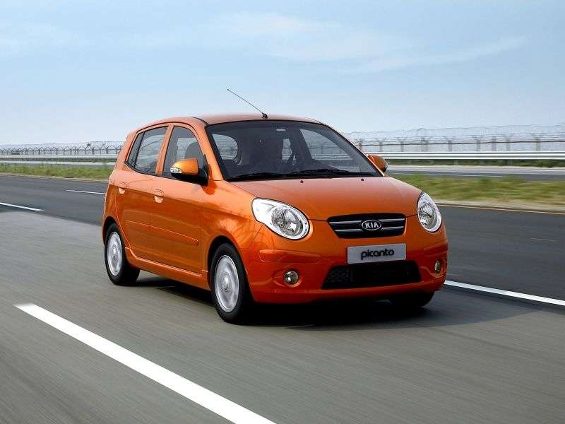 Kia Picanto 1st generation [restyled] hatchback 1.1 D MT (2007–2008)