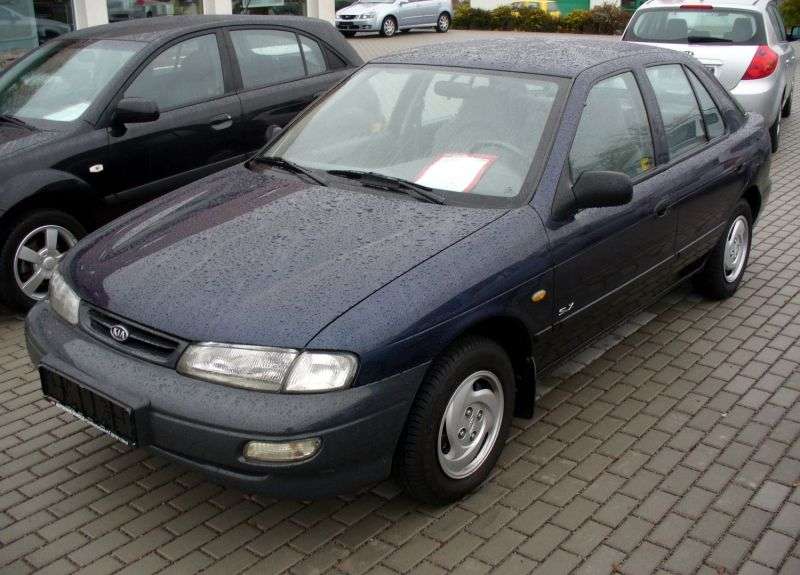 Kia Sephia 1. generacja [zmiana stylizacji] sedan 1.8 MT (1995 1998)