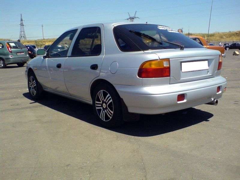 Kia Sephia 1st generation [restyled] Leo hatchback 1.5 MT (1996–1998)