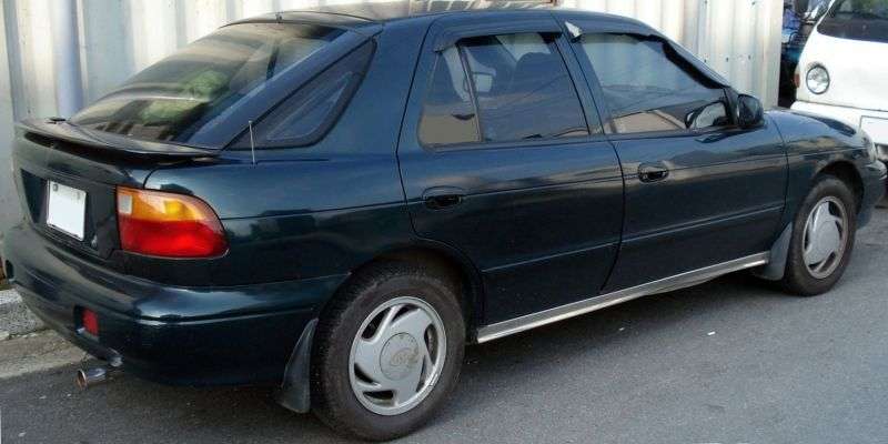 Kia Sephia 1st generation [restyled] Leo hatchback 1.5 MT (1996–1998)