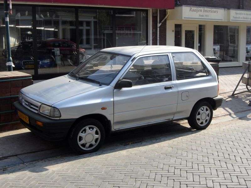 Kia Pride 3 drzwiowy hatchback pierwszej generacji 1,1 mln ton (1987 1994)