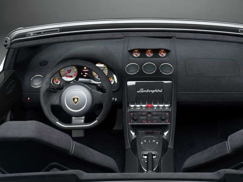 Lamborghini Gallardo 1st generation LP570 4 Spyder Perfomante 2 bit roadster. 5.2 AMT AWD (2010 – present)