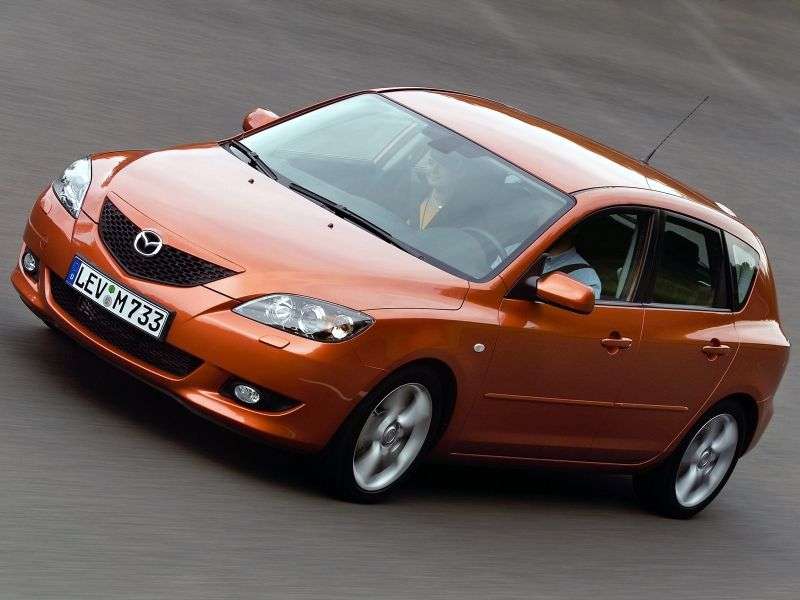 Mazda 3 BK hatchback 5 drzwiowy 1,6 mln ton (2003 2006)